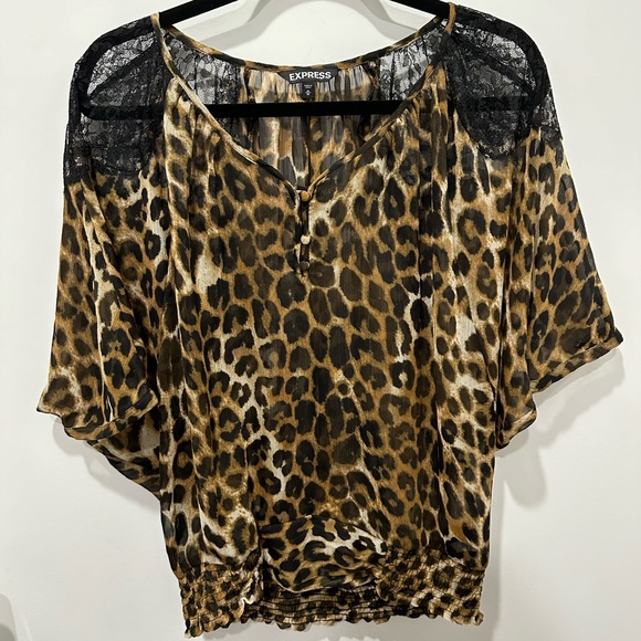 Express animal print blouse - Picture 1 of 2